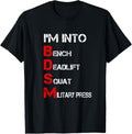 Bench Press Squat Deadlift Military Funny Gym Shirt 248