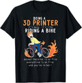 3d Printer Like Riding Bike Cyclist Funny Apparel US Trend