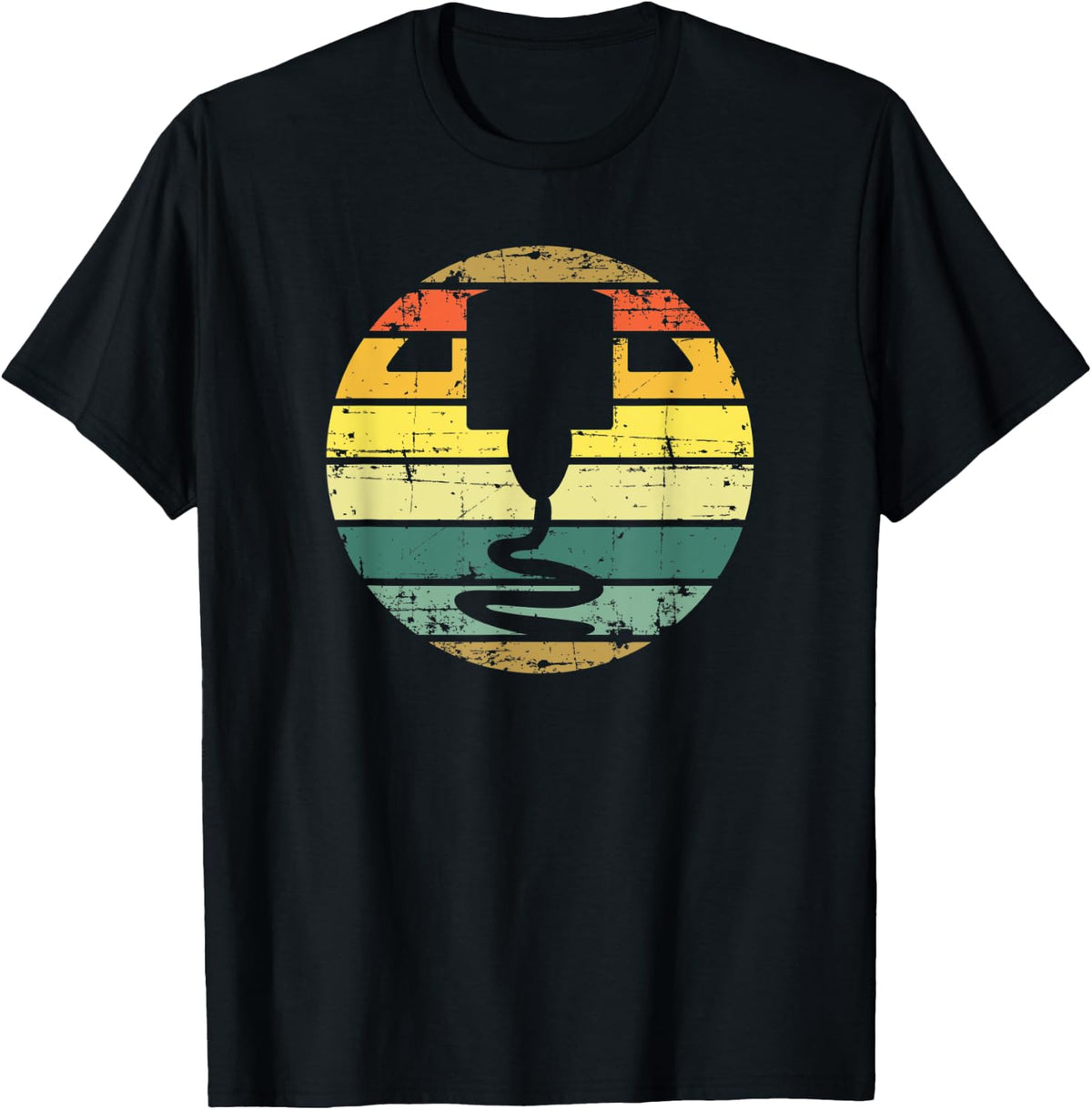 Vintage 3d Printing Sunset Design For Printer Makers Apparel Premium Print 4