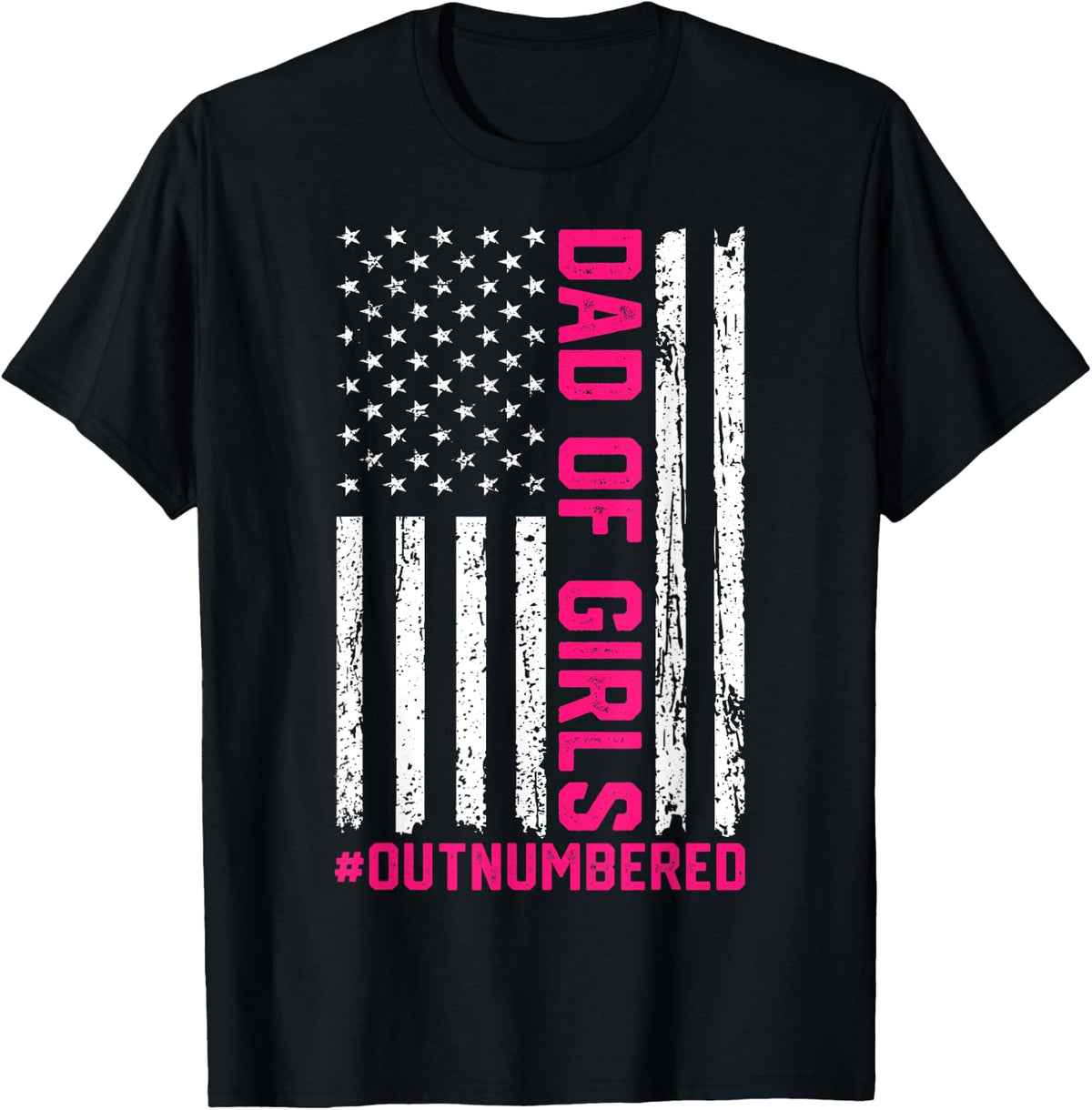 Girl Dad Fathers Day Daughter Outnumbered Shirt 156