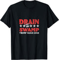 Drain The Swamp Trump Vance 2024 Cute Vintage Woman