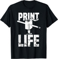 Retro Printer Gifts 3d Printing Funny Enthusiasts Apparel Clean Design