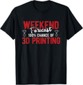 Forecast 100 Chance Of 3d Printer Printing Apparel Premium Print