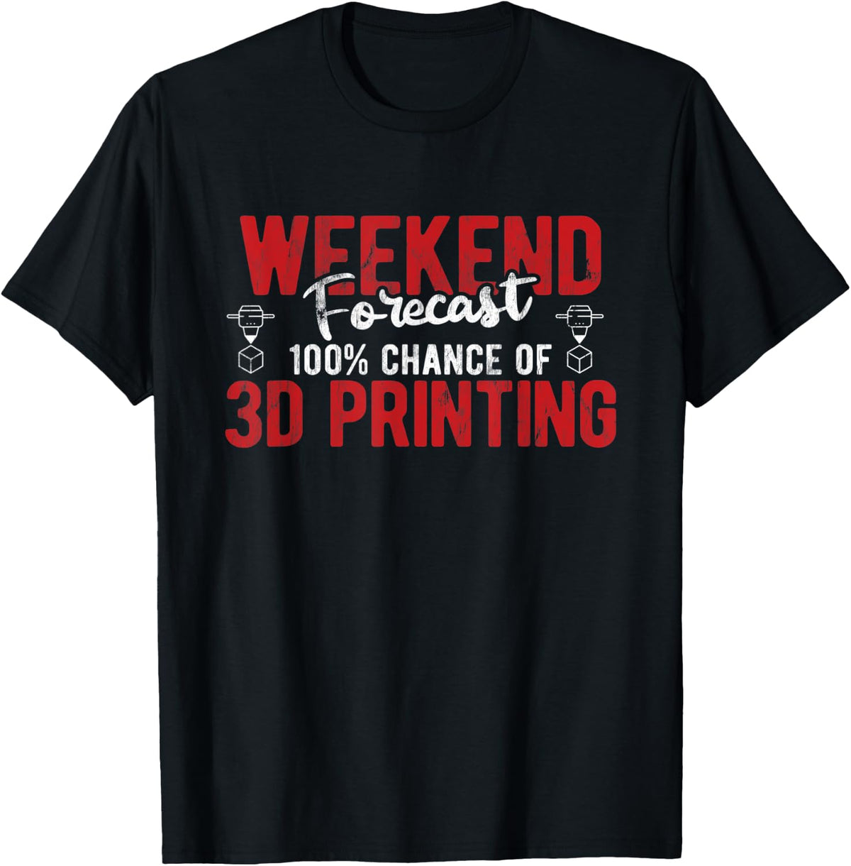 Forecast 100 Chance Of 3d Printer Printing Apparel Premium Print
