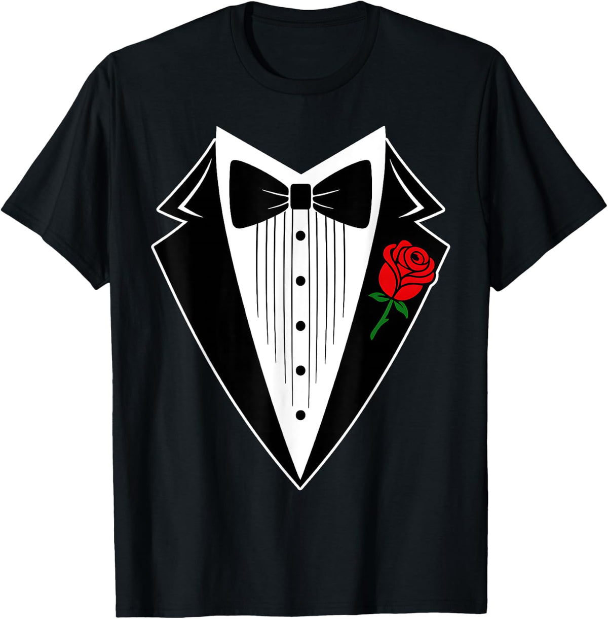 Tuxedo Funny Party Wedding and Corsage Grad Tee 194
