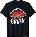 Cycling Bike Biking Cyclist Retro Theme Bicycle Quote Shirt 196