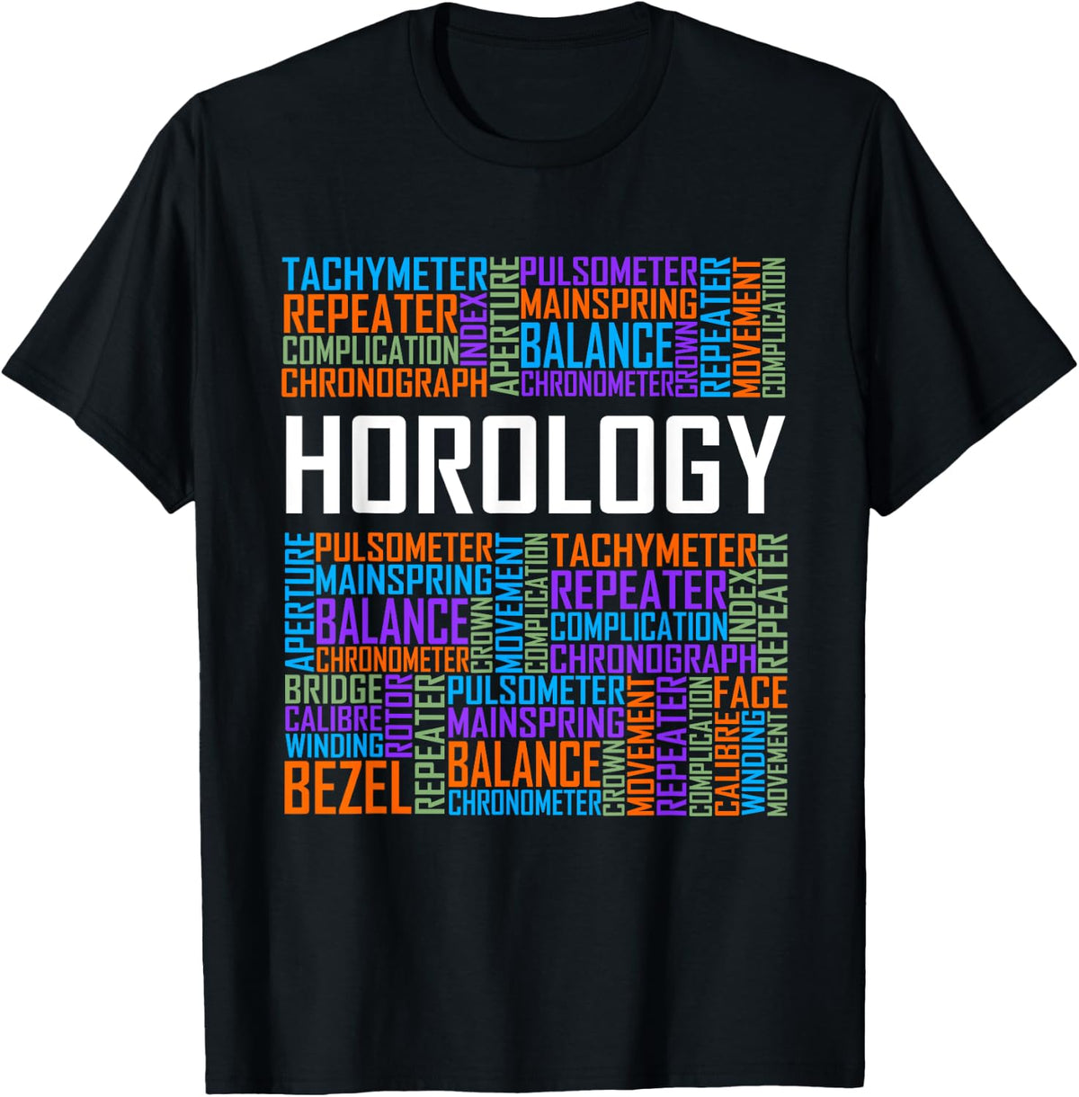 Watchmaker Horology Words Horologist Expert Clock Shirt 111