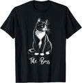 Tuxedo Cat the Boss Kitten Lover Owner Shirt 251