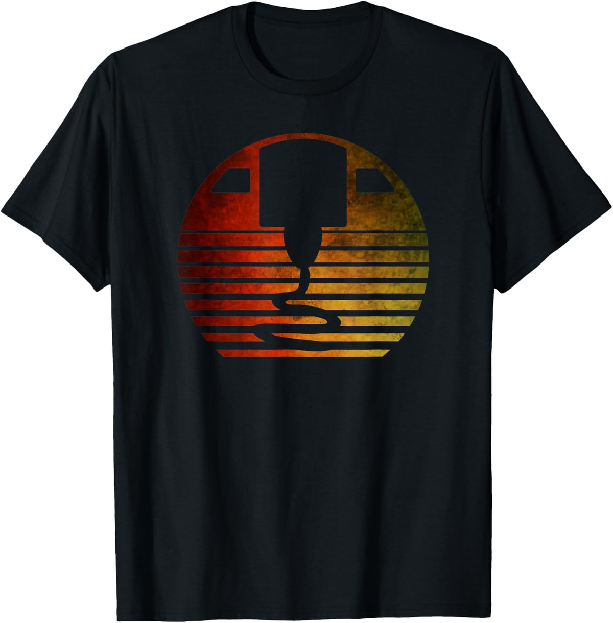 Vintage 3d Printing Sunset Design For Printer Makers Apparel Gift Ready 3