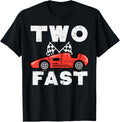 2nd Birthday Race Car Two Fast 2 Year Old Birthday Boys Kids Design 181