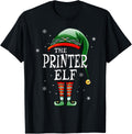 Matching Family Funny The Printer Elf Christmas Apparel Minimal Style