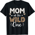 Wild One Mom Birthday Girl Matching Family Party Shirt 4