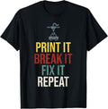 3d Printer Printing Funny Apparel US Trend