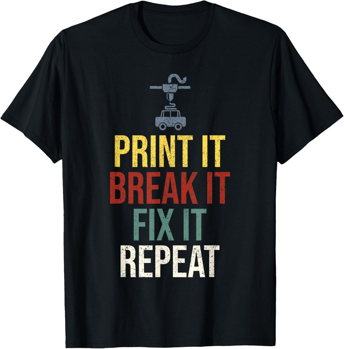 3d Printer Printing Funny Apparel US Trend