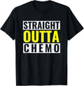 Straight Outta Chemo T Shirt Yellow Bone Sarcoma Cancer
