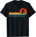 Cycling My Retirement Plan Bicycle Cyclist Retro Shirt 8