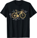 Cycling Bicycle Anatomy Road Bike Parts Biking Cyclist Shirt 2