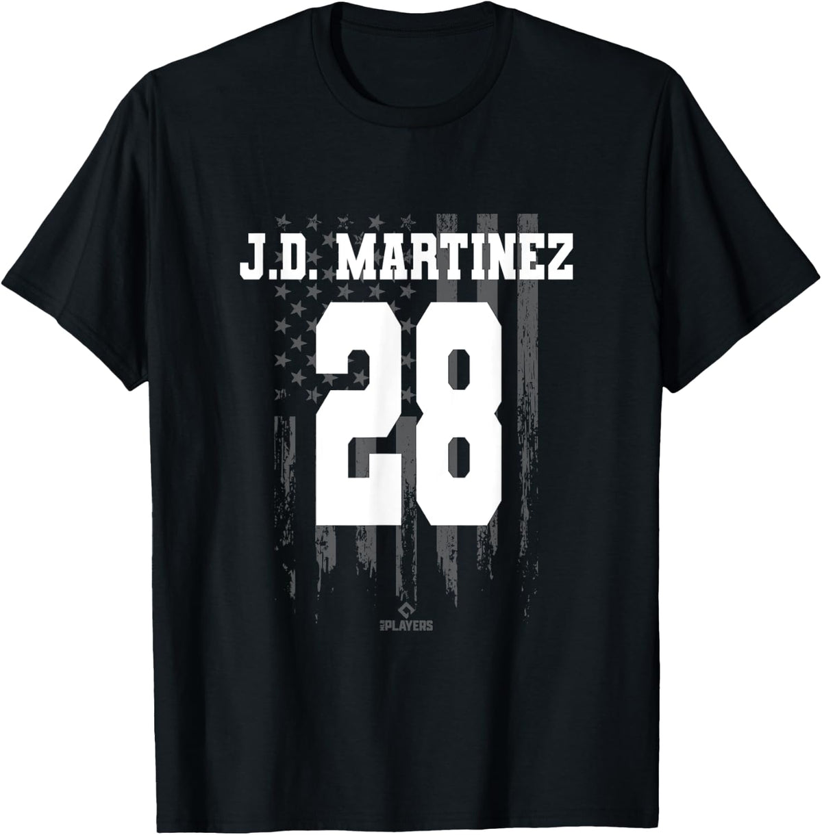 JD Martinez Vintage Flag MLBPA J D American