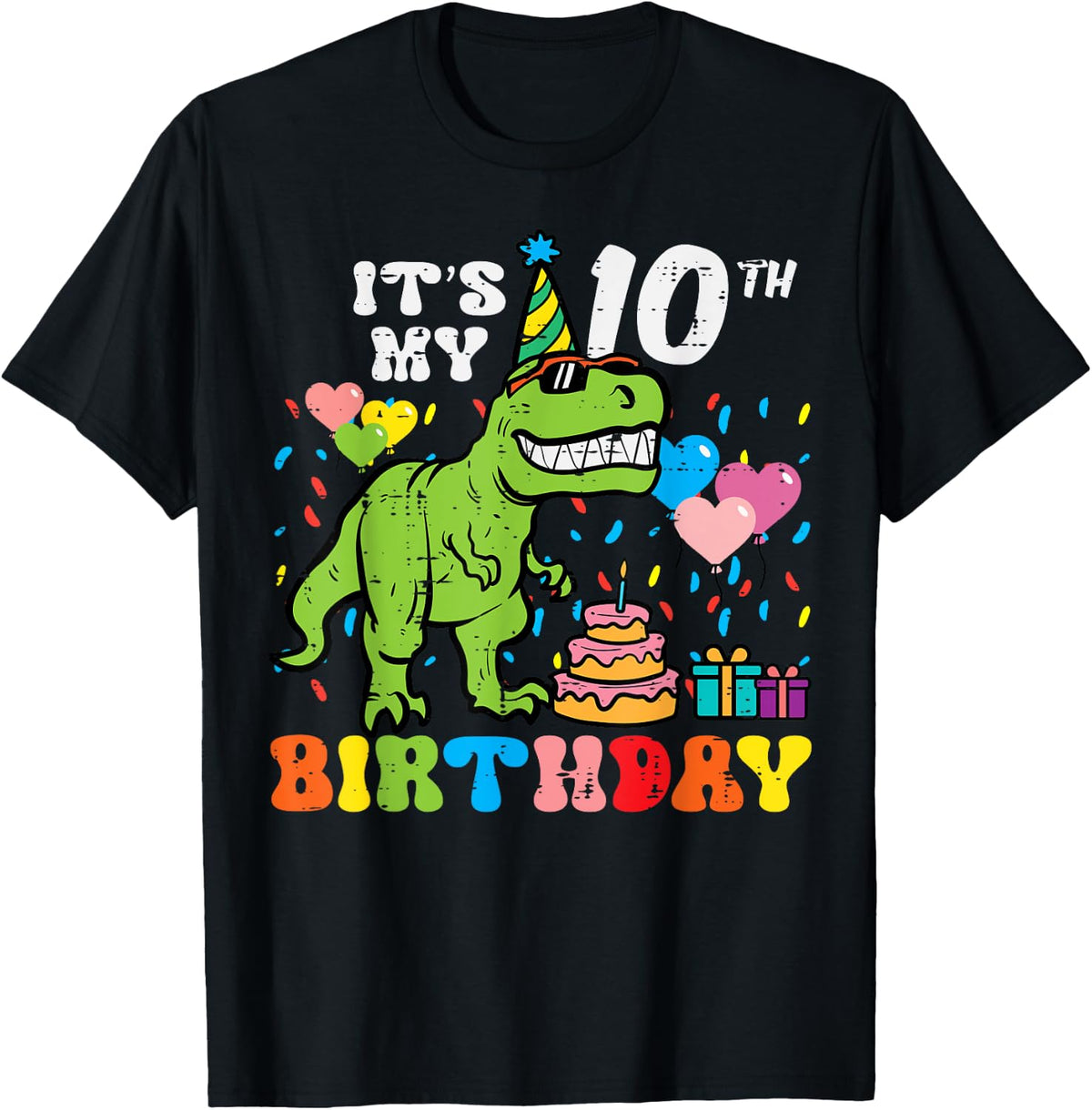 It's My 10th Birthday Dinosaur Trex 10 Years Old Birthday Boys Design 82