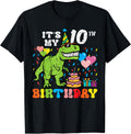 It's My 10th Birthday Dinosaur Trex 10 Years Old Birthday Boys Design 56