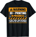 3d Printing In Progress Nerdy Printer Apparel Clean Design 2