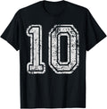 Team Jersey Uniforms Number 10 Ten School Sports Birthdays 308