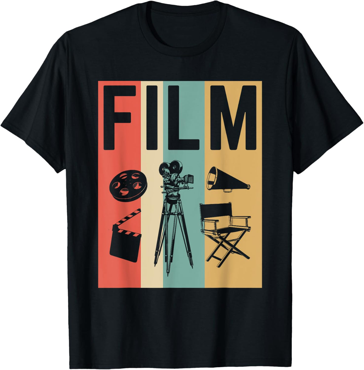 Movie Maker Vintage Film Cinema Retro Tee Gift 224