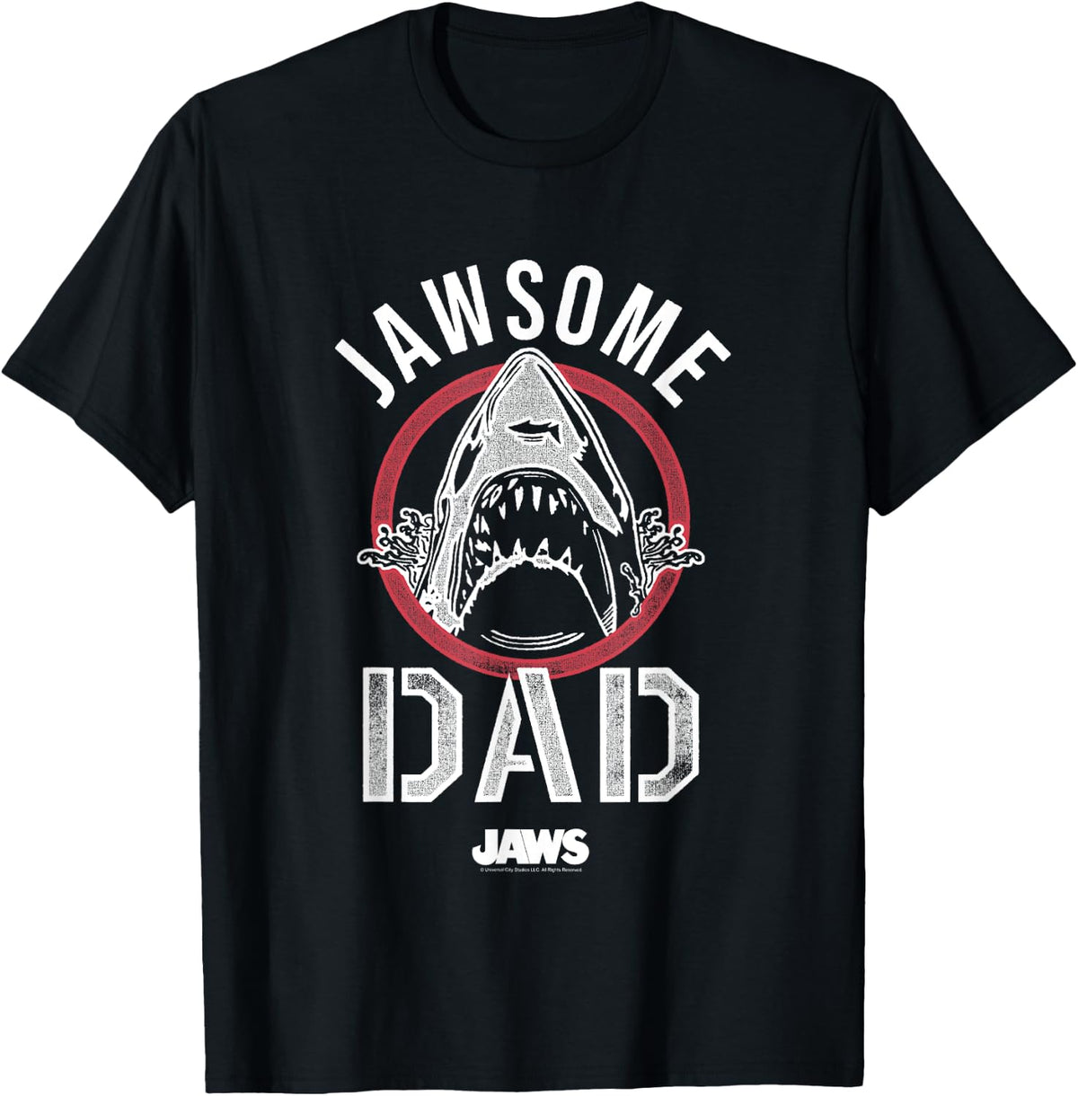 Shark Attack Fathers Day Jawsome Dad Vintage Logo Shirt 27