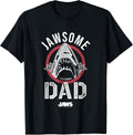 Shark Attack Fathers Day Jawsome Dad Vintage Logo Shirt 9