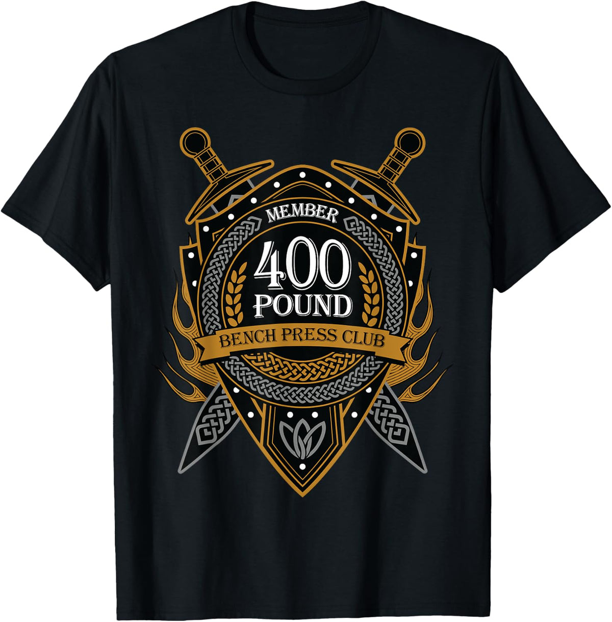 Bench Press 400 Pound Club Celtic Shield Shirt for Men Women 68