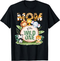 Wild One Mom 1st Birthday Safari Family Matching Shirt 848