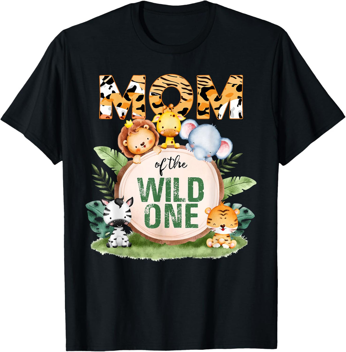 Wild One Mom 1st Birthday Safari Family Matching Shirt 989