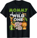 Wild One Mommy Zoo Birthday Safari Jungle Animal Shirt 100
