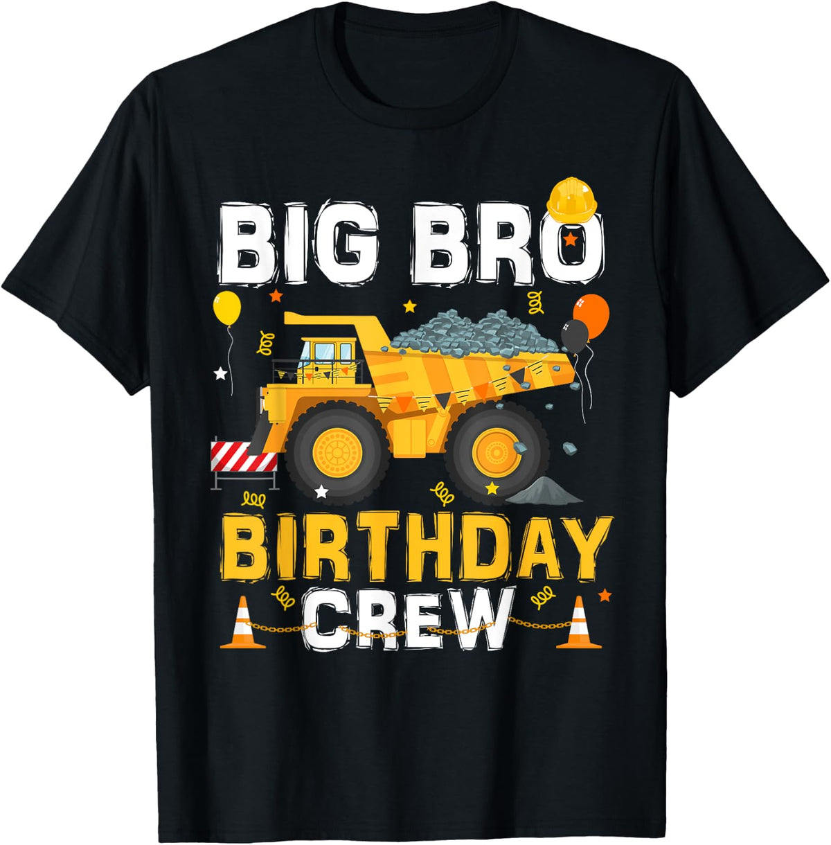 Big Brother Birthday Crew Matching Construction Birthday Boy Design 63