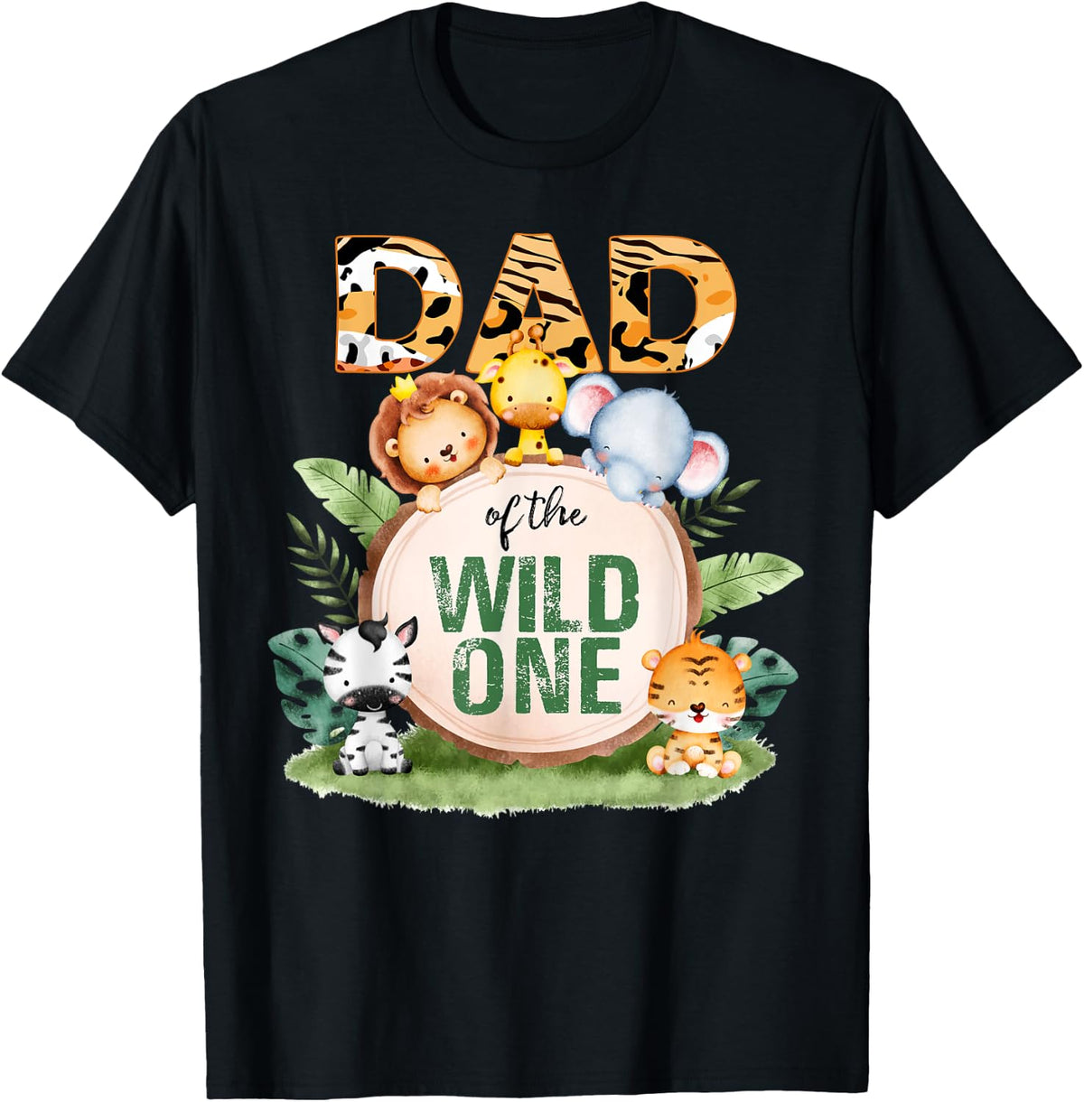 Wild One Dad 1st Birthday Safari Family Matching Shirt 317