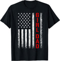 Girl Dad Daughter USA Flag Fathers Day Shirt 48