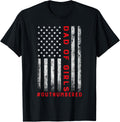 Girl Dad Outnumbered Vintage American Flag 4th of July Shirt
