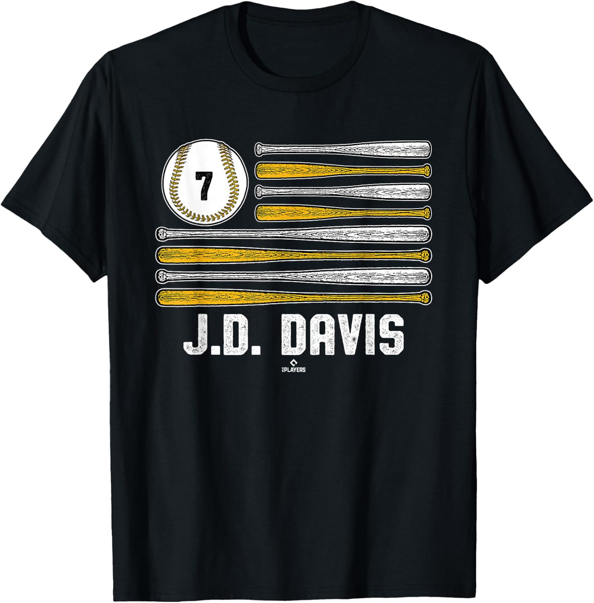 Baseball American Flag J D Davis Oakland 2