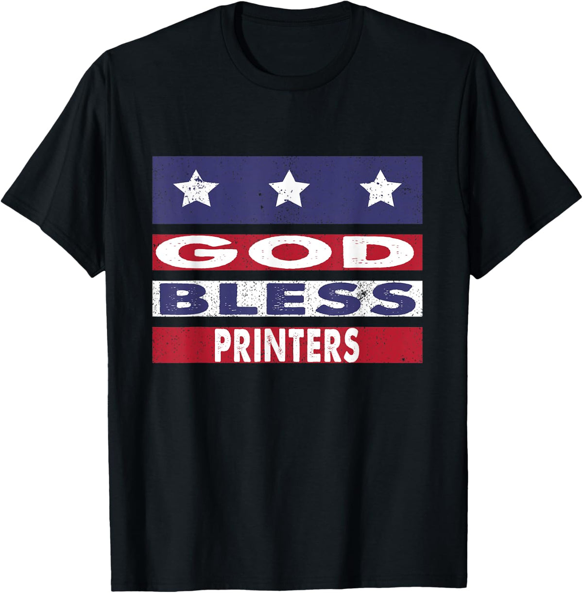 God Bless Printers Patriotic Christian Retirement Gift Apparel Gift Ready
