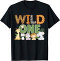 Wild One 1 Year Old Safari Family Matching Shirt 118