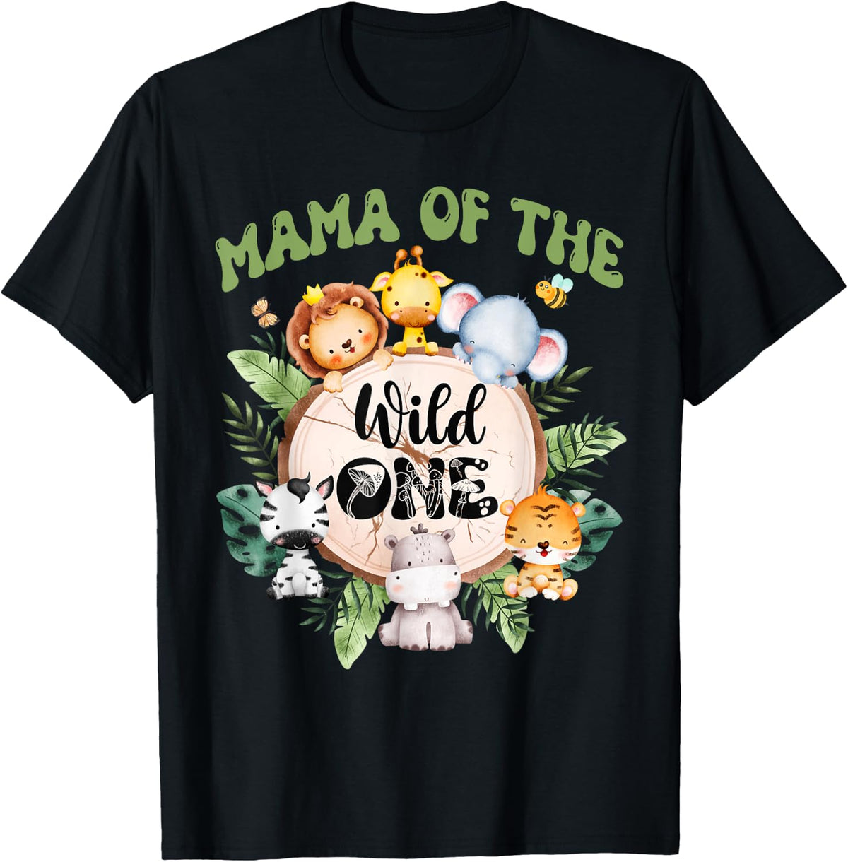 Wild One Mama 1st Birthday Safari Family Matching Shirt 524