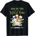 Wild One Dad 1st Birthday Safari Family Matching Shirt 904