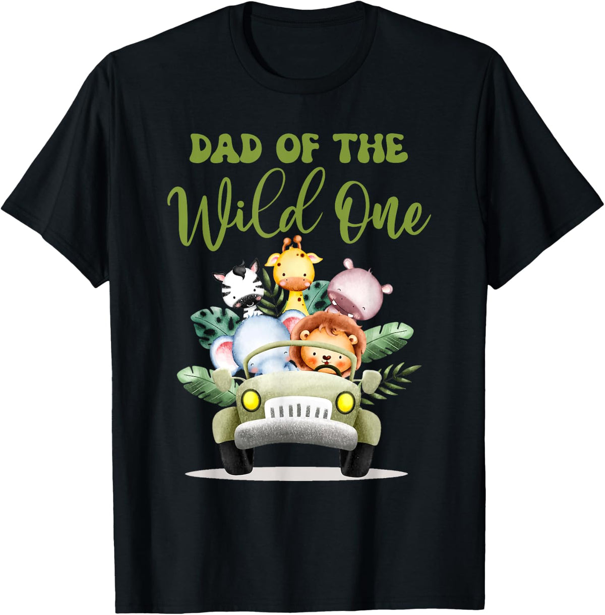 Wild One Dad 1st Birthday Safari Family Matching Shirt 1354