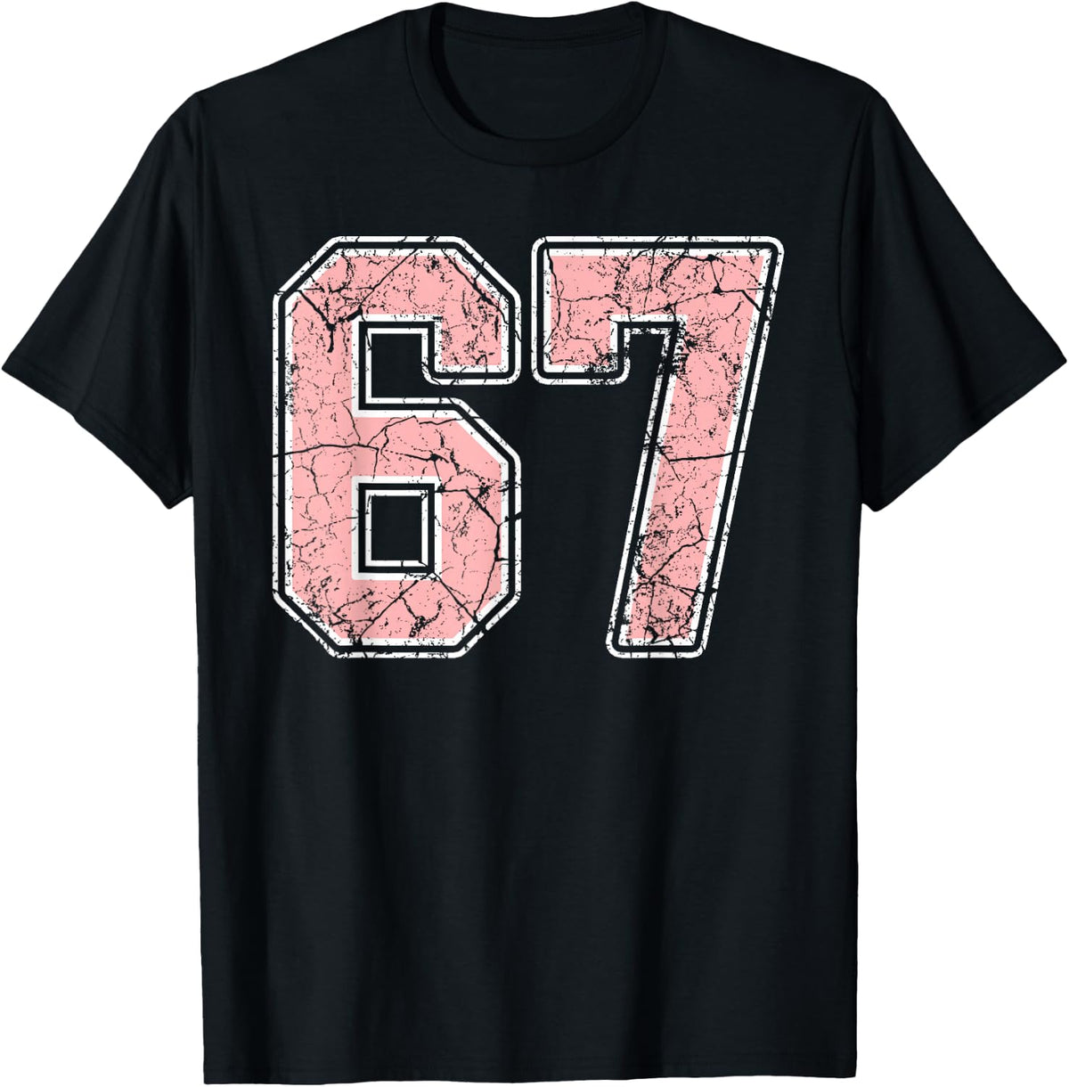 Pink And White Number 67 Jersey Player Uniform 67 Fan 55
