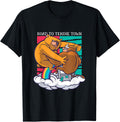 Bear Fighting Bull Stock Market Tendie Town Money Printer Apparel Premium Print