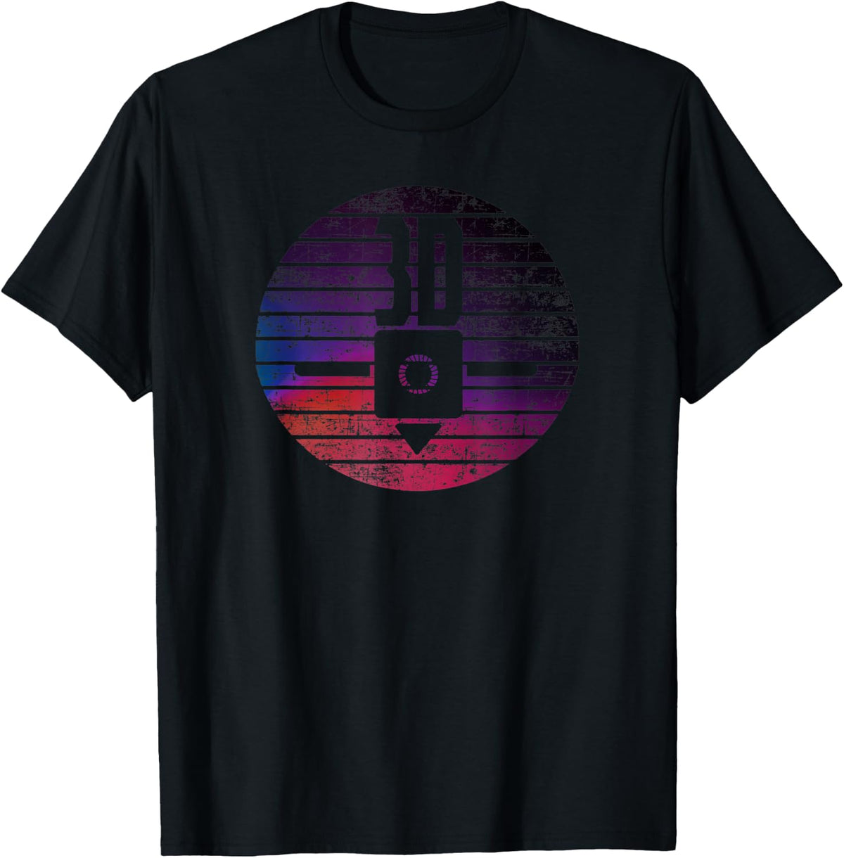 Vintage 3d Printing Sunset Design For Printer Makers Apparel Premium Print 3