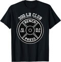 Bench Press 300 Lbs Club Gym Weightlifting Powerlifting Shirt 523