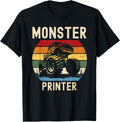 Monster Truck Loving Printer Lover Funny Apparel US Trend