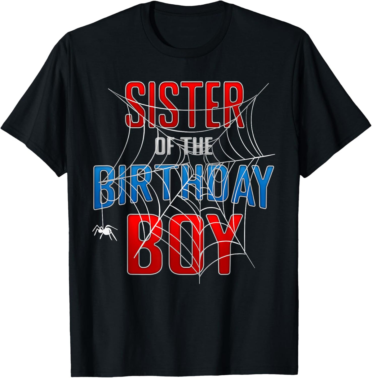SISTER Of The Birthday Boy Spider Web Birthday Boy Spider Lover Design 63