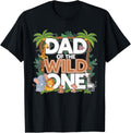 Wild One Dad 1st Birthday Safari Family Matching Shirt 1360
